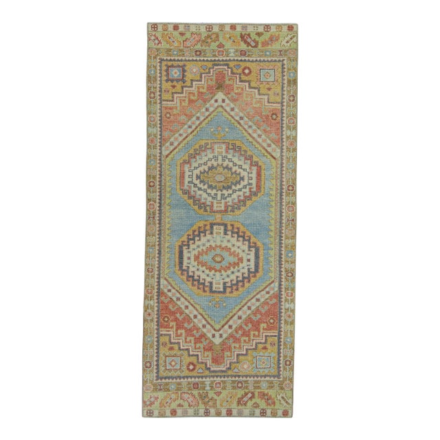 Turkish Oushak Rug 3' x 7'8" #19076 For Sale