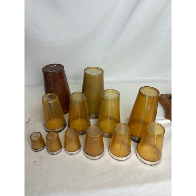 Late 19th Century Antique English Sterling & Horn Cups - 13pcs For Sale - Image 5 of 8