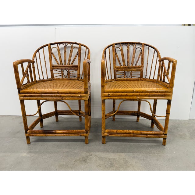 Chinoiserie 1970s Brighton Pavilion Chairs (Set of 2) For Sale - Image 3 of 18