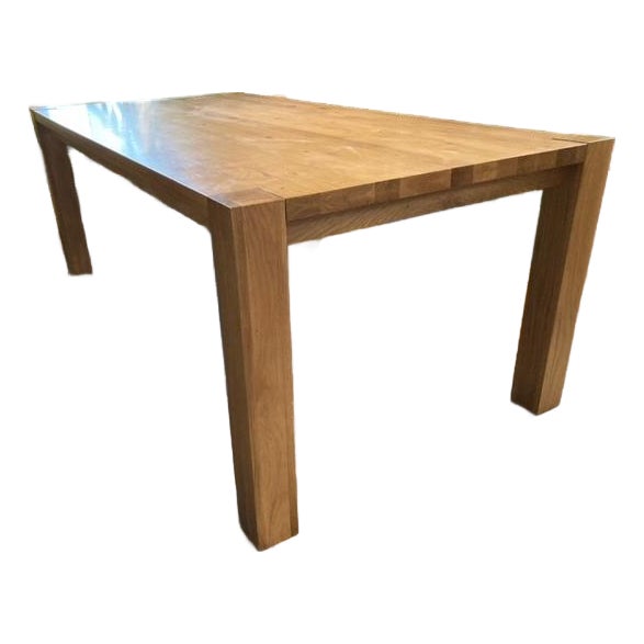 Contemporary All Modern Solid Oak Table For Sale