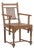 Vintage Anglo-Indian Teakwood Armchair, Mid-Century For Sale