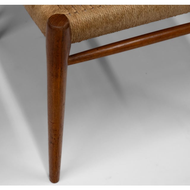 Brown Model 75 Dining Chairs in Teak and Cord by Niels Otto (N. O.) Møller for J.L. Møllers, 1960s, Set of 4 For Sale - Image 8 of 18