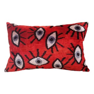 Silk Velvet Evil Eye Pillow Cover For Sale
