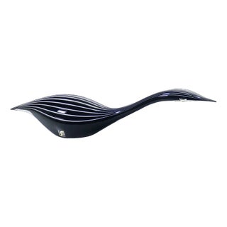 Black Swan Sculpture in Murano Glass by Livio Seguso For Sale