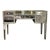 Mirrored Vanity Desk With Antiqued Glass and Brass Hardware For Sale