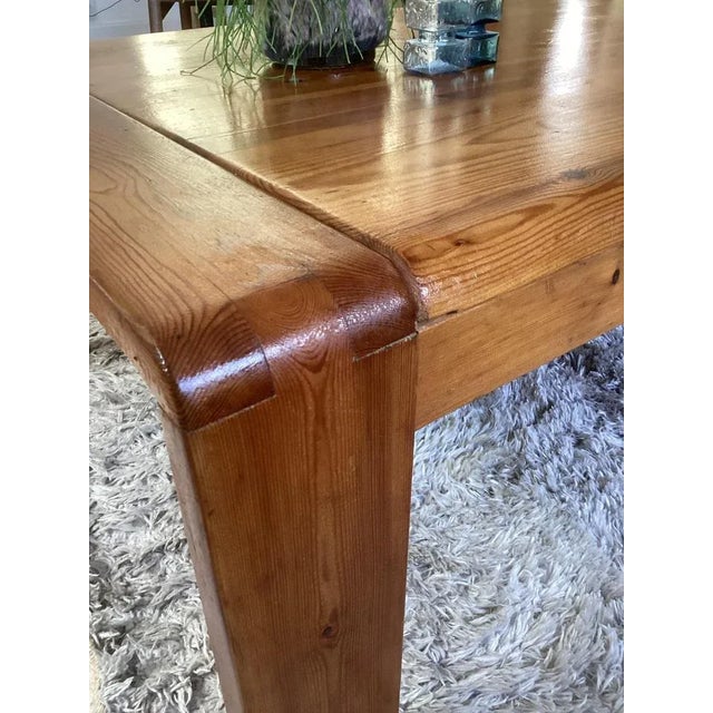 Large Pine Coffee Table, France, 1970s For Sale - Image 6 of 8