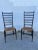 Pair of Sculptural Italian Tall Ladder Back Side Chairs With Rush Seats - In the Style of Gio Ponti For Sale - Image 12 of 12