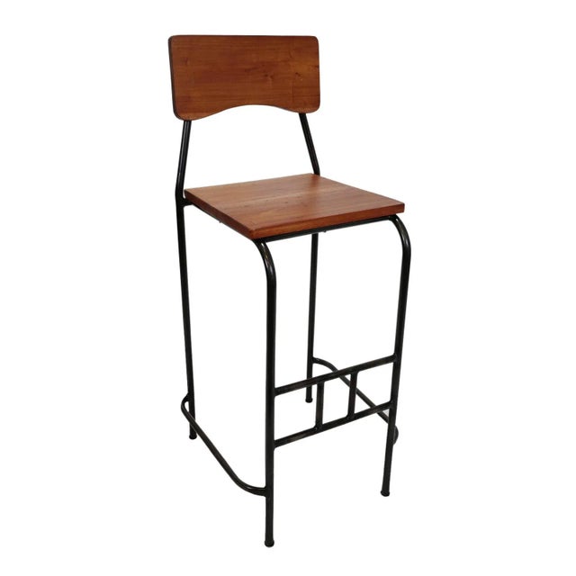 Toka Stained Bar Stool For Sale - Image 4 of 4