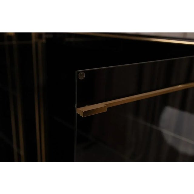 Glass Sideboards by Pierre Cardin for Bobois Roche, 1980s, Set of 2 For Sale - Image 6 of 10