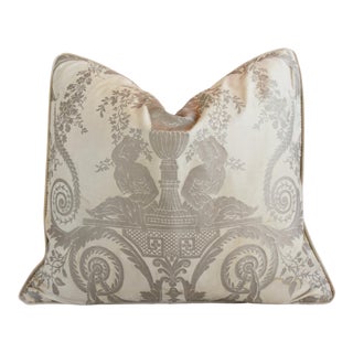Italian Mariano Fortuny Lamballe Feather/Down Pillow 24” X 21” For Sale