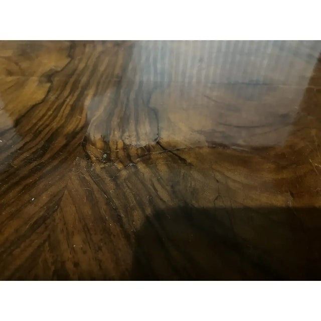 Lajos Kozma 1920s Hungarian Bauhaus Walnut Veneer Two Tier Occasional Table For Sale - Image 4 of 12