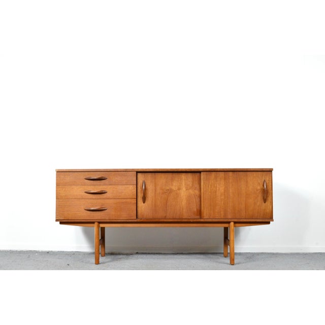 Brown Mid-Century Modern Teak Sideboard from Avalon, 1960s For Sale - Image 8 of 8