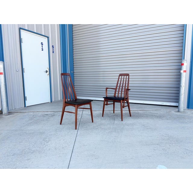 Wood 1960s Danish Modern Teak Dining Chairs by to Niels Koefoed Set of- 6 For Sale - Image 7 of 13