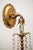Hollywood Regency Mid 20th Century Monumental Pair of 25” Hollywood Regency Porcelain Rooster Crystal Sconces – Gilt Italianate Figural Wall Lights For Sale - Image 3 of 5