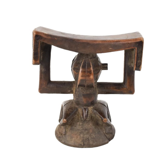 African Early 20th Century Yaka Headrest For Sale - Image 3 of 7