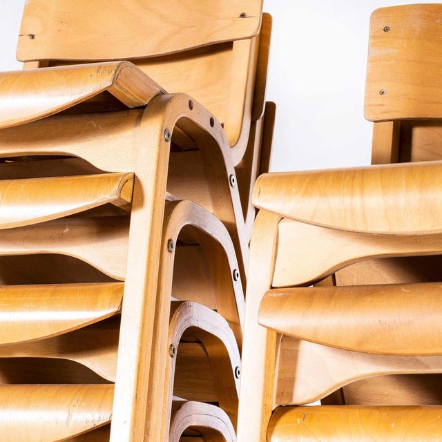 1950’s Lamstak Beech Stacking Dining Chairs – Good Quantity Available. This is one of our favourite models of chairs....