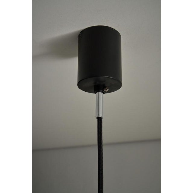 Mid-Century Modern Space Age Downlight Pendant in Chrome & Black, 1970s For Sale - Image 10 of 11