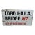 Lord Hill’s Bridge W2 – Original City of Westminster Enamel Street Sign Designed by Sir Misha Black, c.1967) For Sale