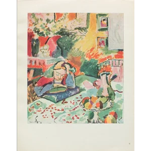 1950 After Henri Matisse "Reading", German Edition Offset Lithograph