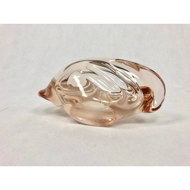1960s Glass Ashtray in Rose by Rudolf Beránek for Skrdlovice, 1960s For Sale - Image 5 of 9