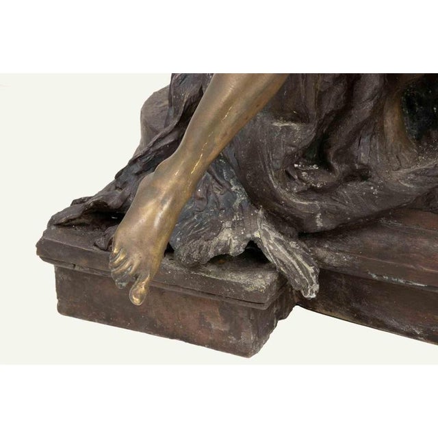 Metal Mario Rutelli, Naiad, 1890s, Bronze For Sale - Image 7 of 8