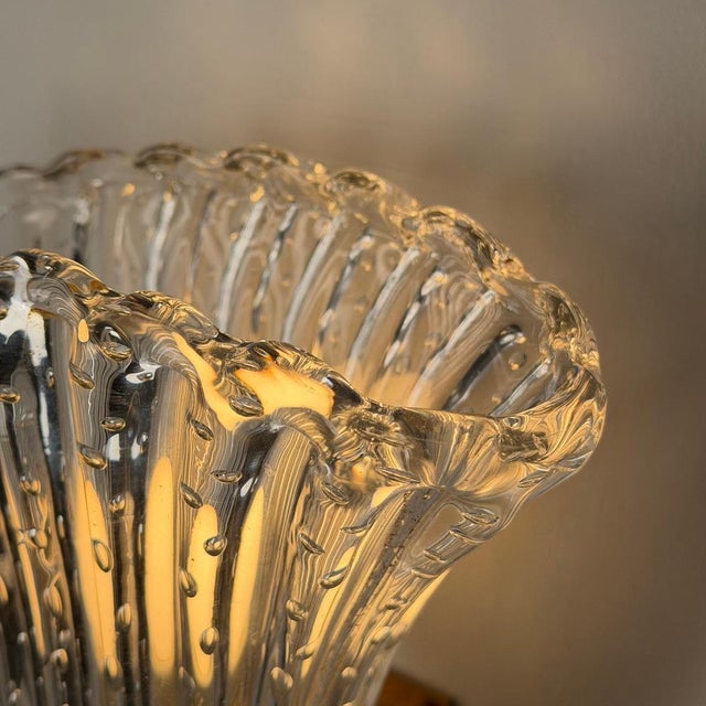 Bullicante Murano Glass Wall Sconces from Seguso, 1940s, Set of 2 For Sale - Image 18 of 18