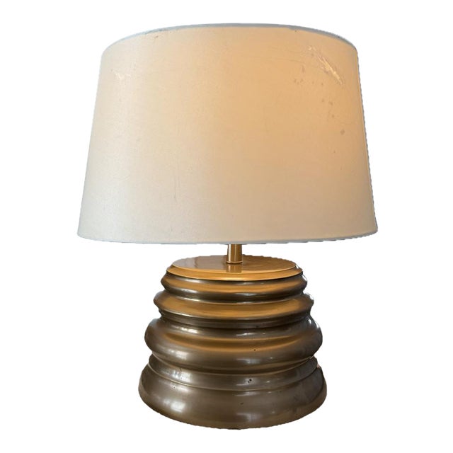 Arteriors Home Laura Kirar Collection Hollywood Regency Style Table Lamp With Drum Shade For Sale