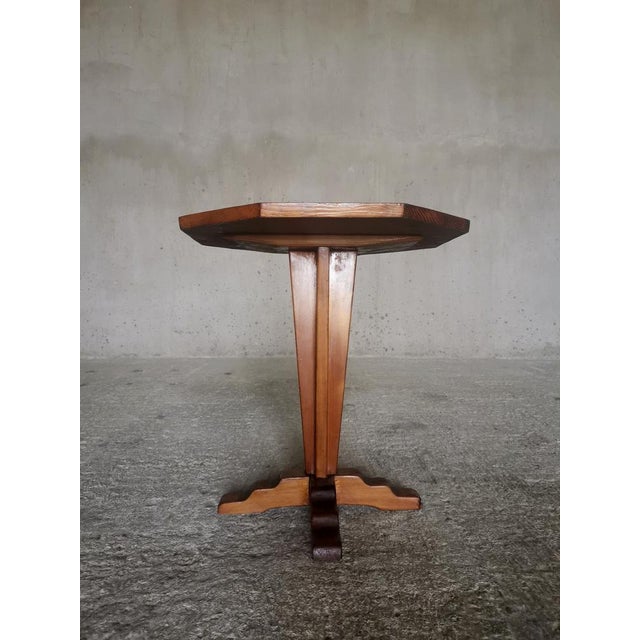 Sculptural Pine Side Table by Axel Einar Hjorth for Nordiska Kompaniet, 1930s For Sale - Image 9 of 13