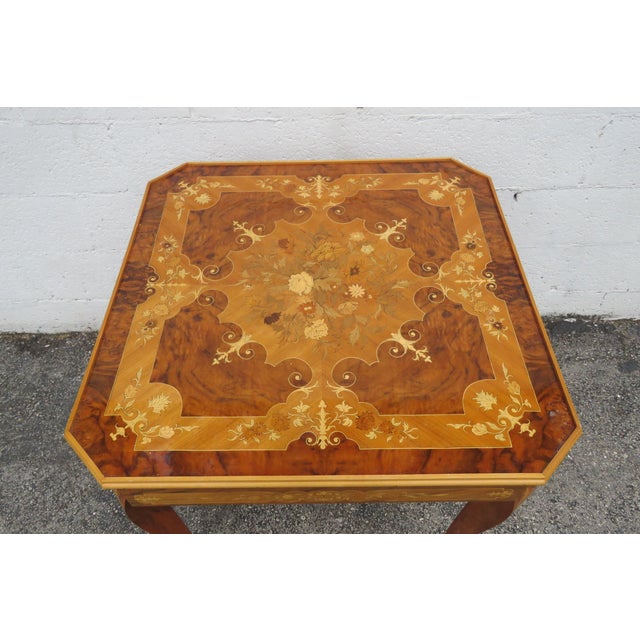 Italian Inlay Multi Games Table Changeable Tops Chess Backgammon Roulette 6036 For Sale - Image 11 of 18