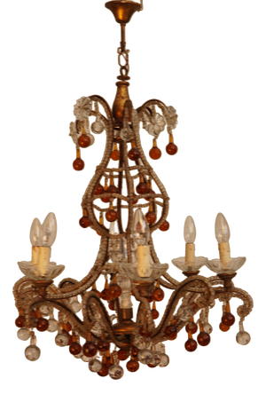 Antique Murano Chandelier, 1890s