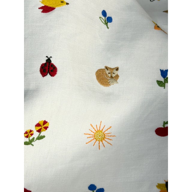 Schumacher "Tiny Things” Embroidery– 2.75 Yards For Sale