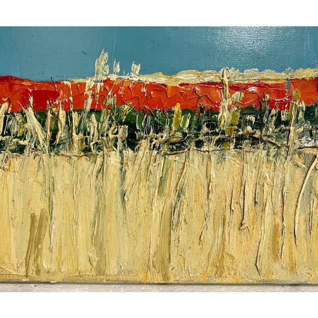 Jean Helleu, French Semi Abstract Expressionist Color Field Impasto Oil Painting Jean Helleu, c.1950's For Sale - Image 16 of 18