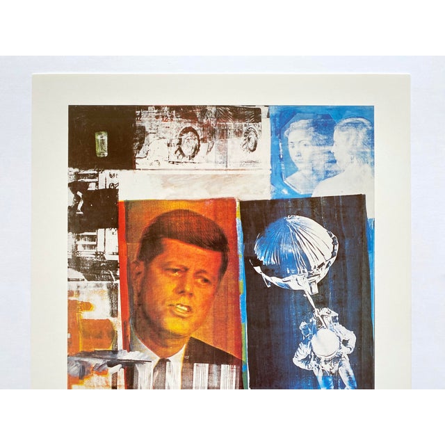 Persimmon Robert Rauschenberg Vintage 1993 Pop Art Offset Lithograph Print " Retroactive " 1964 For Sale - Image 8 of 12