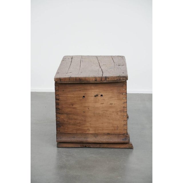 Antique Spanish Chest in Walnut with Carvings For Sale - Image 3 of 18