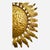 Large Spanish Crown Sunburst Fixture in Gilt Metal, 1950 For Sale - Image 6 of 8
