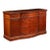 Mid 20th Century Georgian Revival Cherry Breakfront Sideboard Buffet With Glass Top For Sale