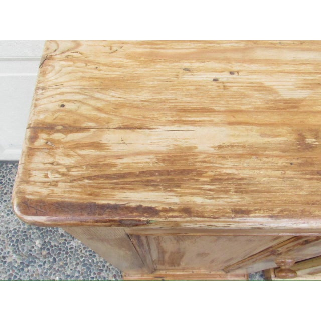 Pair of Antique English Rustic Pine Nightstands For Sale - Image 13 of 17