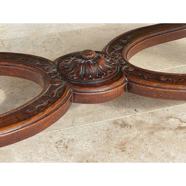 Brown Louis XV Style Dining Table in Oak For Sale - Image 8 of 14