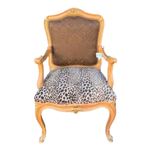 Louis XV Style Louis Mittman Fauteuil Arm Chairs