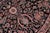 Textile Art Nouveau 1990's Pak-Persian Black/Pink Wool Round Rug- 8'1'' X 8'3'' For Sale - Image 7 of 9