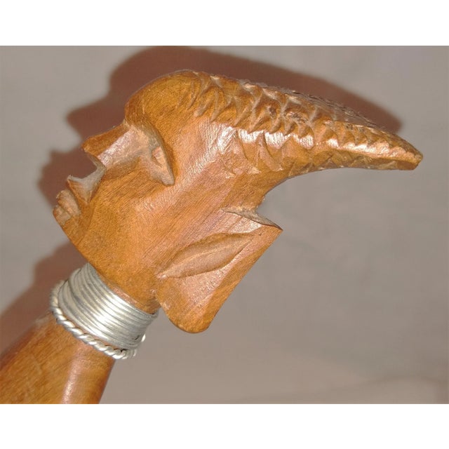 Collected in Asmara in 1960’s. One of a kind carving from a single piece of wood and labeled place of origin in Kenya.