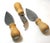 Vintage Professional 3 Pc Large Cheese Knife Set Boni Italy Stainless Steel & Beechwood For Sale In West Palm - Image 6 of 6