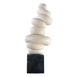 Modder Taking a Step Back Ceramic Sculpture by Françoise Jeffrey For Sale