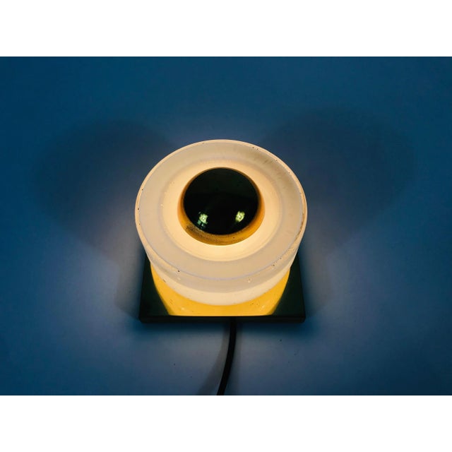 Mid-Century Modern Brass and Bubble Glass Wall Lamps by Glashütte Limburg, 1980s, Set of 2 For Sale - Image 3 of 13