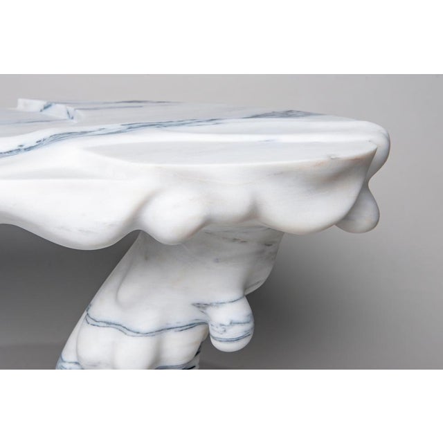 Marsili Handmade Coffee Table in White Marble by Manta For Sale - Image 9 of 18