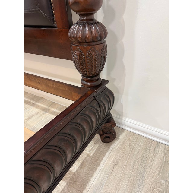 Attributed to Lane Home Furniture National Geographic Collection King Size Bed For Sale - Image 10 of 12