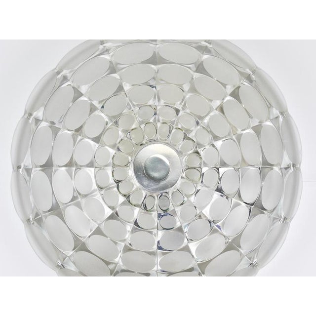 Large Round Op Art Glass Flush Mount from Peill & Putzler, 1970s For Sale - Image 11 of 17
