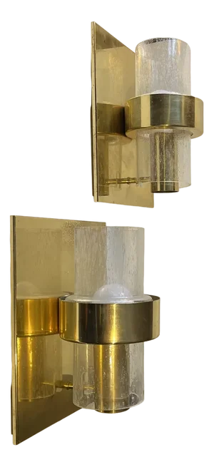 Scandinavian Modern Maritime Brass Sconces by Jonas Hidle for Høvik Verk, 1970s, Set of 2