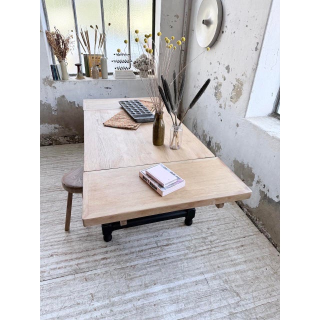Farmhouse Table in Oak with Extensions, 1960s For Sale - Image 12 of 18