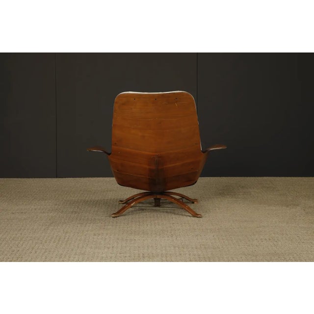 Brown 'Mr Chair' and Ottoman by George Mulhauser for Plycraft, 1960s For Sale - Image 8 of 10
